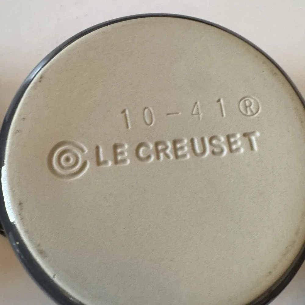 Le Creuset Mini Round Cocotte Set/3 Flint Grey, Fig, Black With Lids Plus Bonus
